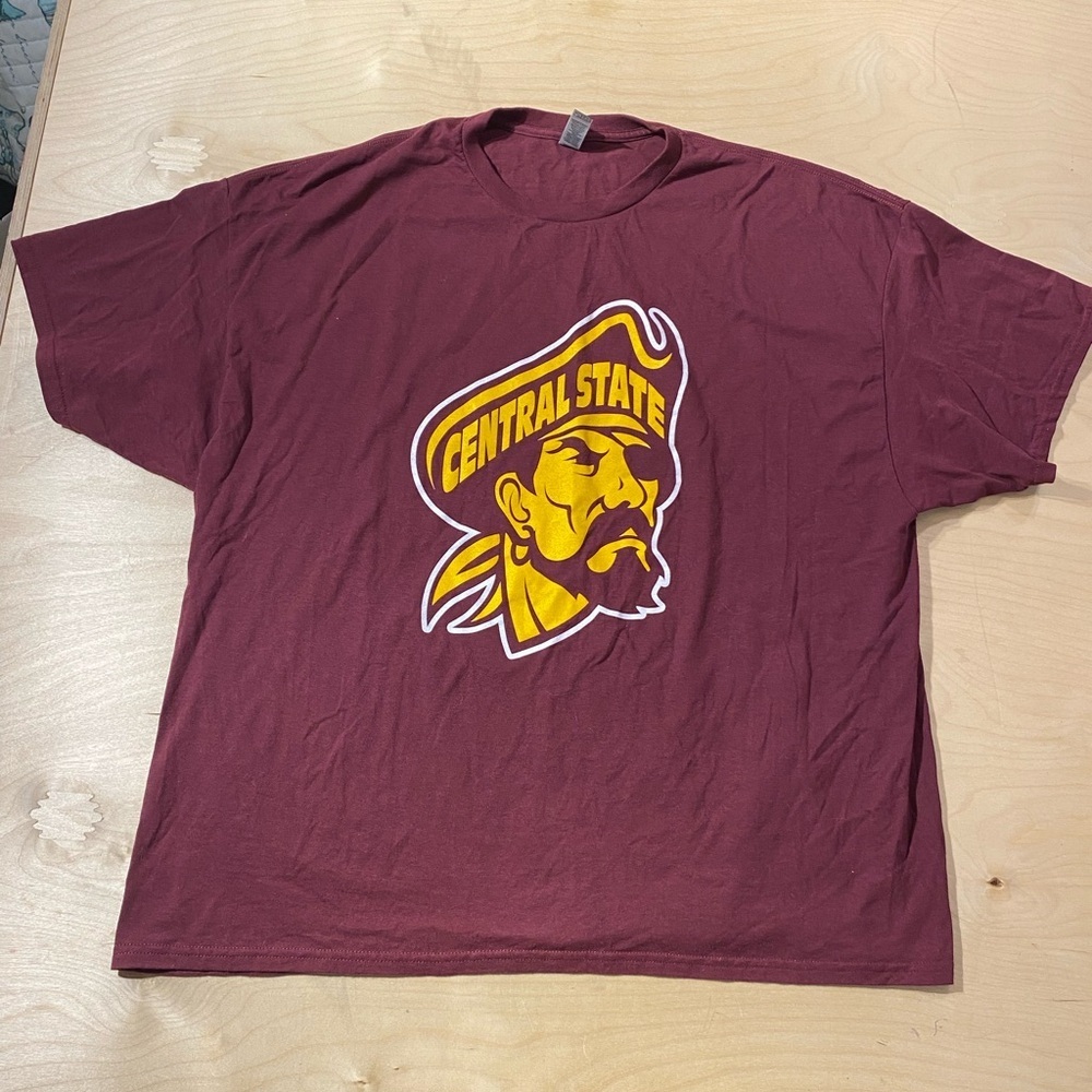 Central State Maroon Graphic T-Shirt on Gildan Tag 3XL (NO)